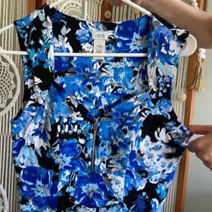 Blue Floral Cache Dress